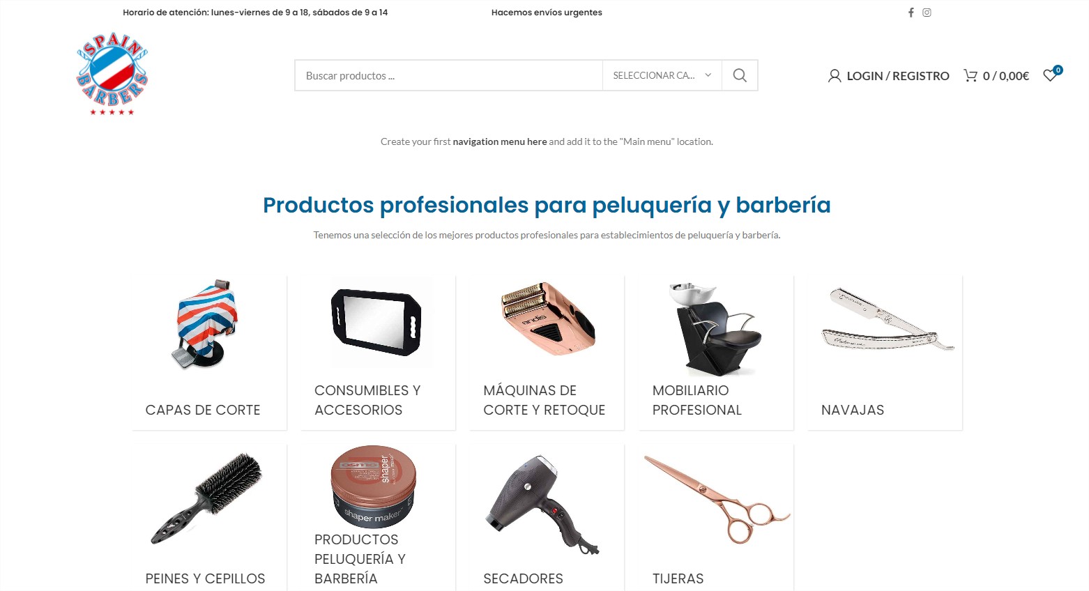 productos profesionales para barberias y peluquerias